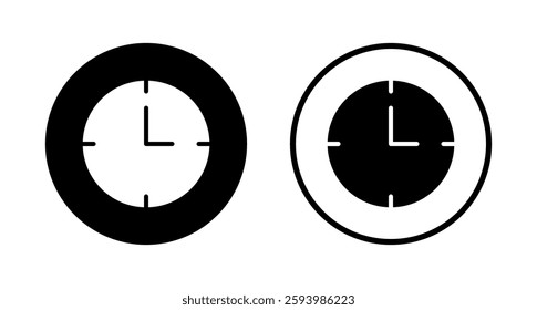 Clock icon logo design. Time sign and symbol. watch icon