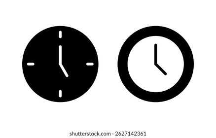 Clock icon logo design. Time sign and symbol. watch icon