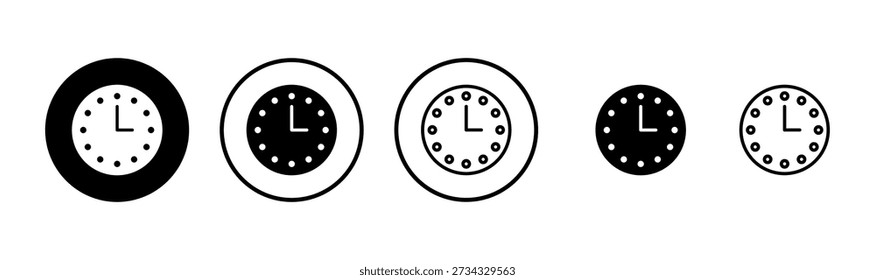 Clock icon logo design. Time sign and symbol. watch icon