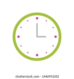 clock icon. Logo element illustration. clock design. colored collection. clock concept. Can be used in web and mobile
