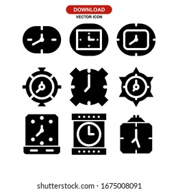 clock icon or logo isolated sign symbol vector illustration - Collection of high quality black style vector icons
