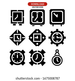 Clock icon or logo isolated sign symbol vector illustration. Collection of high quality black style vector icons.
