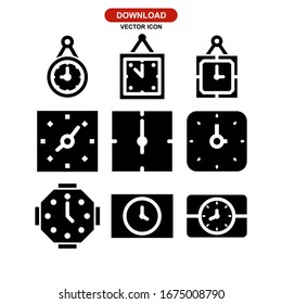 Clock icon or logo isolated sign symbol vector illustration. Collection of high quality black style vector icons.
