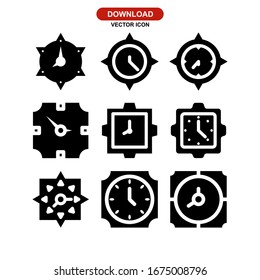 Clock icon or logo isolated sign symbol vector illustration. Collection of high quality black style vector icons.
