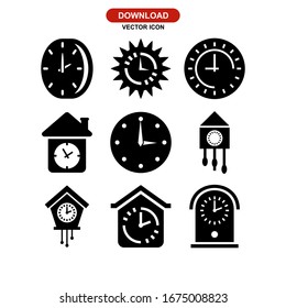 clock icon or logo isolated sign symbol vector illustration - Collection of high quality black style vector icons
