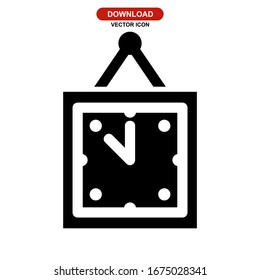 clock icon or logo isolated sign symbol vector illustration - high quality black style vector icons

