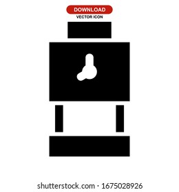 icono de reloj o logotipo símbolo de signo aislado ilustración vectorial - iconos vectoriales de estilo negro de alta calidad

