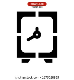 clock icon or logo isolated sign symbol vector illustration - high quality black style vector icons
