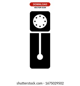 clock icon or logo isolated sign symbol vector illustration - high quality black style vector icons
