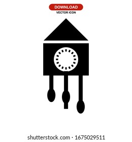 clock icon or logo isolated sign symbol vector illustration - high quality black style vector icons
