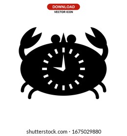 clock icon or logo isolated sign symbol vector illustration - high quality black style vector icons
