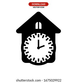 clock icon or logo isolated sign symbol vector illustration - high quality black style vector icons
