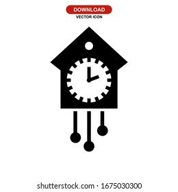 icono de reloj o logotipo símbolo de signo aislado ilustración vectorial - iconos vectoriales de estilo negro de alta calidad

