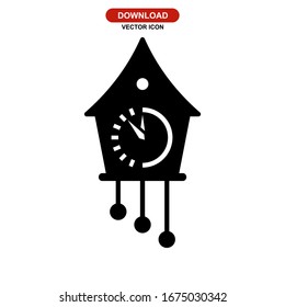 clock icon or logo isolated sign symbol vector illustration - high quality black style vector icons
