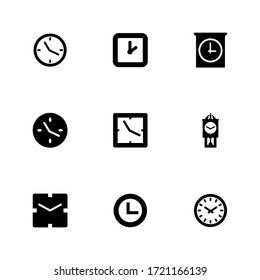 clock icon or logo isolated sign symbol vector illustration - Collection of high quality black style vector icons
