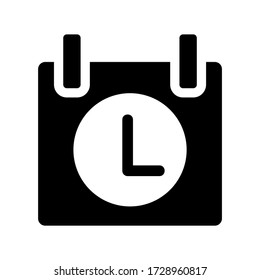 icono de reloj o logotipo símbolo de signo aislado ilustración vectorial - iconos vectoriales de estilo negro de alta calidad
