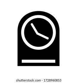 icono de reloj o logotipo símbolo de signo aislado ilustración vectorial - iconos vectoriales de estilo negro de alta calidad
