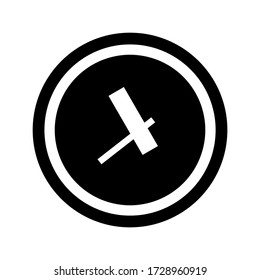 clock icon or logo isolated sign symbol vector illustration - high quality black style vector icons
