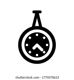 icono de reloj o logotipo símbolo de signo aislado ilustración vectorial - iconos vectoriales de estilo negro de alta calidad
