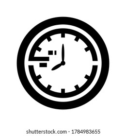 clock icon or logo isolated sign symbol vector illustration - high quality black style vector icons

