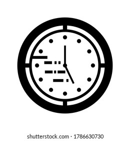 clock icon or logo isolated sign symbol vector illustration - high quality black style vector icons
