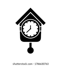 Uhrsymbol oder Logo einzeln auf Zeichensymbolen, Vektorgrafik - hochwertige Vektorsymbole in schwarzem Stil
