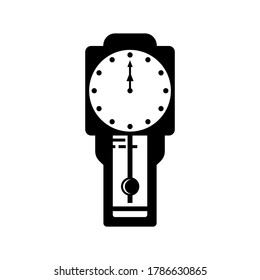 icono de reloj o logotipo símbolo de signo aislado ilustración vectorial - iconos vectoriales de estilo negro de alta calidad
