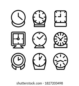 clock icon or logo isolated sign symbol vector illustration - Collection of high quality black style vector icons
