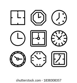 clock icon or logo isolated sign symbol vector illustration - Collection of high quality black style vector icons
