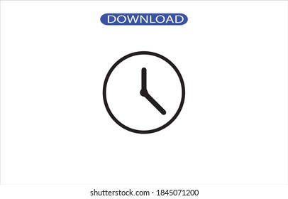 icono de reloj o logotipo símbolo de signo aislado ilustración vectorial - iconos vectoriales de estilo negro de alta calidad.