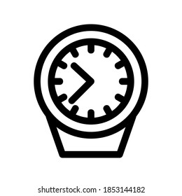 clock icon or logo isolated sign symbol vector illustration - high quality black style vector icons
