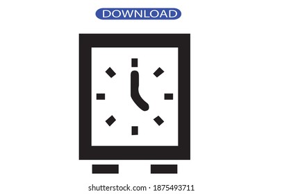 clock icon or logo isolated sign symbol vector illustration - high quality black style vector icons.