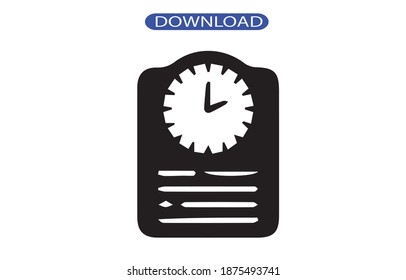 clock icon or logo isolated sign symbol vector illustration - high quality black style vector icons.