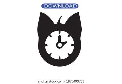 icono de reloj o logotipo símbolo de signo aislado ilustración vectorial - iconos vectoriales de estilo negro de alta calidad.
