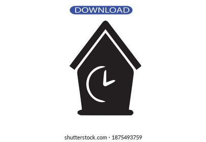 clock icon or logo isolated sign symbol vector illustration - high quality black style vector icons.