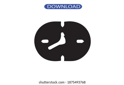 clock icon or logo isolated sign symbol vector illustration - high quality black style vector icons.