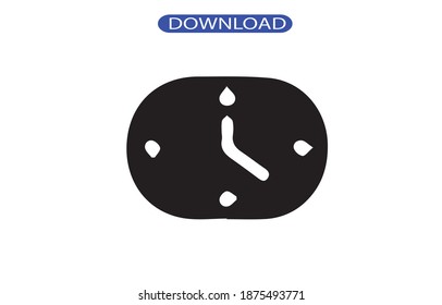 clock icon or logo isolated sign symbol vector illustration - high quality black style vector icons.