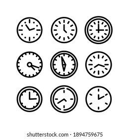 clock icon or logo isolated sign symbol vector illustration - Collection of high quality black style vector icons
