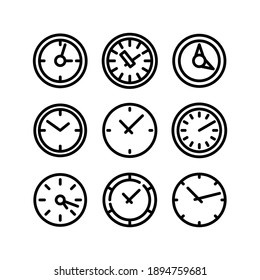 clock icon or logo isolated sign symbol vector illustration - Collection of high quality black style vector icons
