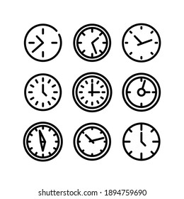 clock icon or logo isolated sign symbol vector illustration - Collection of high quality black style vector icons
