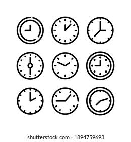 clock icon or logo isolated sign symbol vector illustration - Collection of high quality black style vector icons
