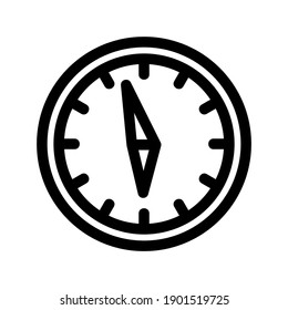 icono de reloj o logotipo símbolo de signo aislado ilustración vectorial - iconos vectoriales de estilo negro de alta calidad
