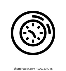 clock icon or logo isolated sign symbol vector illustration - high quality black style vector icons
