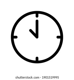 icono de reloj o logotipo símbolo de signo aislado ilustración vectorial - iconos vectoriales de estilo negro de alta calidad

