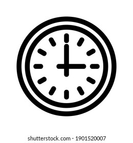 icono de reloj o logotipo símbolo de signo aislado ilustración vectorial - iconos vectoriales de estilo negro de alta calidad
