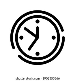 clock icon or logo isolated sign symbol vector illustration - high quality black style vector icons
