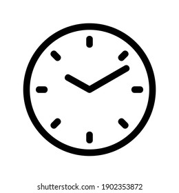 icono de reloj o logotipo símbolo de signo aislado ilustración vectorial - iconos vectoriales de estilo negro de alta calidad
