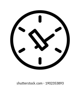 clock icon or logo isolated sign symbol vector illustration - high quality black style vector icons
