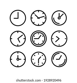 clock  icon or logo isolated sign symbol vector illustration - Collection of high quality black style vector icons
