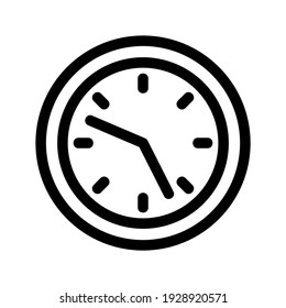 clock icon or logo isolated sign symbol vector illustration - high quality black style vector icons

